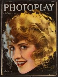 3h073 PHOTOPLAY magazine April 1920 great art of smiling Pearl White by Rolf Armstrong!