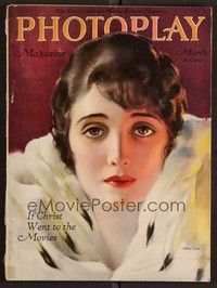 3h072 PHOTOPLAY magazine March 1920 fantastic art of elegant Alice Joyce by Rolf Armstrong!