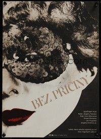 3j240 BEZ VIDIMYKH PRICHIN Czech 11x16 '82 Ernest Romanov, Chalabala art of masked woman!