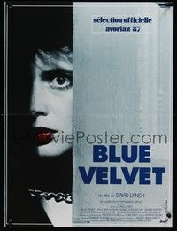3j130 BLUE VELVET French 15x21 '86 directed by David Lynch, sexy Isabella Rossellini!