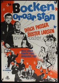 3j018 DON OLSEN KOMMER TIL BYEN Swedish '66 Dirch Passer, Buster Larsen, wacky Gullbery art!
