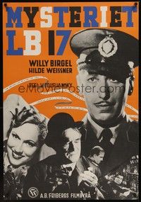 3j027 GEHEIMZEICHEN LB 17 Swedish '38 Viktor Tourjansky directed, Willy Birgel, HIlde Weissner!
