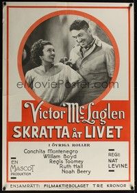 3j051 LAUGHING AT LIFE Swedish '33 Victor McLaglen, Conchita Montenegro!