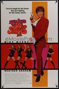 3k036 AUSTIN POWERS: THE SPY WHO SHAGGED ME DS int'l 1sh '99 Mike Myers, super sexy Heather Graham!