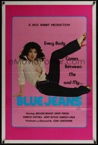 3k059 BLUE JEANS 1sh '82 Calvin Klein sex parody, Brooke Bennett!