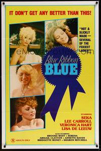 3k061 BLUE RIBBON BLUE 1sh '85 Seka, Annette Haven, x-rated doesn't get any better than this!