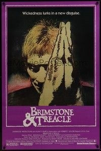 3k076 BRIMSTONE & TREACLE 1sh '82 Richard Loncraine directed thriller, art of Sting!