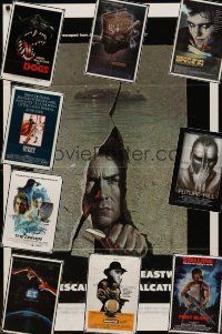 3m002 LOT OF 240 FOLDED ONE-SHEETS lot '60 - '92 Escape from Alcatraz, ET, First Blood + many more!