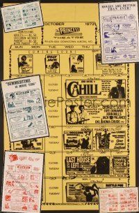 3m012 LOT OF APPROXIMATELY 330 LOCAL THEATER WINDOW CARDS lot '70 lots of different titles!