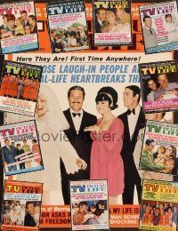 3m034 LOT OF 12 TV PICTURE LIFE MAGAZINES lot '68-70 Lennons, Welk, Laugh In, Carol Burnett + more!