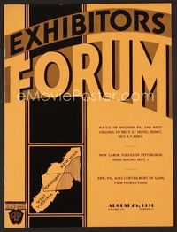 3m051 EXHIBITORS FORUM exhibitor magazine August 25, 1931 Richard Talmadge in Scareheads!