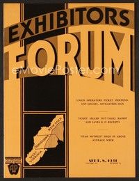 3m052 EXHIBITORS FORUM exhibitor magazine September 8, 1931 Wheeler & Woolsey in Caught Plastered!