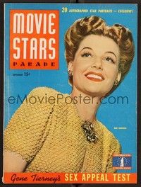 3m106 MOVIE STARS PARADE magazine September 1942 portrait of Ann Sheridan by Scotty Welbourne!