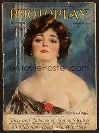 3m063 PHOTOPLAY magazine March 1918 wonderful portrait of Virginia Pearson by W. Haskell Coffin!