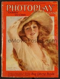 3m070 PHOTOPLAY magazine October 1918 art of pretty Marguerite Clayton by W. Haskell Coffin!