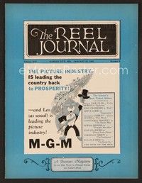 3m047 REEL JOURNAL exhibitor magazine January 27, 1931 MGM leading the country back to prosperity!