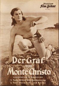 3m204 COUNT OF MONTE CRISTO German program '54 many images of Jean Marais as Edmond Dantes!