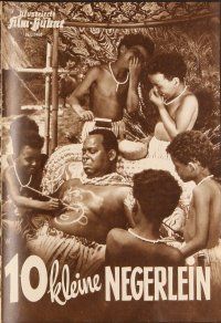 3m244 ZEHN KLEINE NEGERLEIN German program '54 many images of African natives!