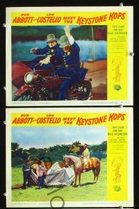 3p850 ABBOTT & COSTELLO MEET THE KEYSTONE KOPS 4 LCs '55 wacky images of Bud & Lou!