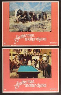 3p065 ANOTHER MAN ANOTHER CHANCE 8 LCs '77 Claude Lelouch, James Caan, Genevieve Bujold!