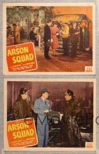 3p805 ARSON SQUAD 5 LCs '45 Frank Albertson, Robert Armstrong, Grace Gillern