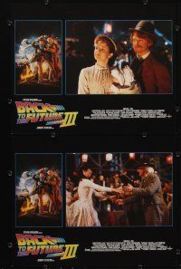 3p074 BACK TO THE FUTURE III 8 LCs '90 Michael J. Fox, Christopher Lloyd, Zemeckis!