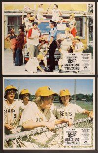 3p076 BAD NEWS BEARS IN BREAKING TRAINING 8 LCs '77 William Devane, Jackie Earle Haley, baseball!