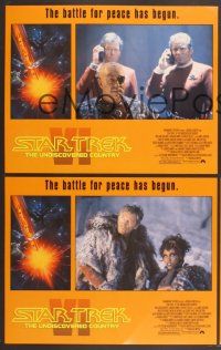 3p034 STAR TREK VI 9 LCs '91 William Shatner, Leonard Nimoy, DeForest Kelley!