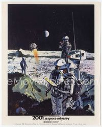 3r049 2001: A SPACE ODYSSEY English FOH LC '68 great art of astronauts on moon by Bob McCall!