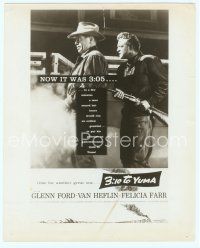 3r052 3:10 TO YUMA 8x10 still '57 Glenn Ford & Van Heflin on image from 1sheet!