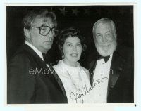3r005 AMERICAN FILM INSTITUTE SALUTE TO JOHN HUSTON signed TV 7x9 still '83 with Mitchum & Gardner