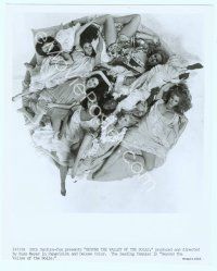 3r076 BEYOND THE VALLEY OF THE DOLLS 8x10 still '70 Russ Meyer, wild image of 8 sexy girls on bed!