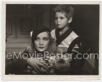 3r082 BLONDE VENUS 8x10 still '32 close up of Marlene Dietrich & Dickie Moore, Josef von Sternberg