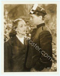 3r090 BRIDE WORE RED 8x10 still '37 great close up of Joan Crawford standing by Franchot Tone!