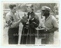 3r008 BROADWAY BILL signed 7.75x10 still '34 by Myrna Loy, who's with Warner Baxer & Clarence Muse!