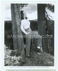 3r096 CANYON PASSAGE 8x10 still '45 full-length sexy Susan Hayward leaning on tree in Oregon!