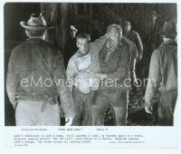 3r123 COOL HAND LUKE story-in-pictures 8x9.5 still #9 '67 George Kennedy holds wounded Paul Newman!
