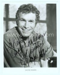 3r042 WAYNE ROGERS signed REPRO 8x10 still '90s portrait as Trapper John McIntyre from MASH!