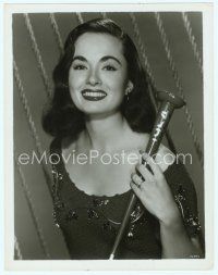 3s023 ANN BLYTH 8x10 still '54 great smiling portrait holding New Year's horn!