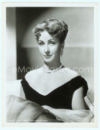 3s089 DANIELLE DARRIEUX 8x10 still '51 seated close up from Rich, Young & Pretty!