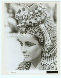 3s128 ELIZABETH TAYLOR 8x10 still '64 close up in full makeup wearing headdress from Cleopatra!
