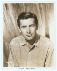 3s144 FESS PARKER 8x10.25 still '58 waist high portrait with wry smile in collared shirt!