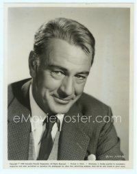 3s152 GARY COOPER 8x10 still '59 head & shoulders portrait of the aging star with a wry smile!