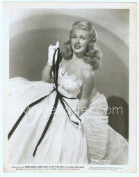 3s163 GINGER ROGERS 8x10 still '47 portrait in pretty white dress from It Had To Be You!