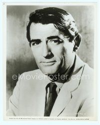 3s181 GREGORY PECK 8x10.25 still '64 head & shoulders portrait with a worried look on his face!