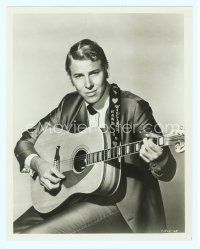 3s183 HANK WILLIAMS JR. 8x10.25 still '68 cool seated portrait playing guitar!