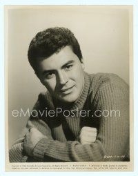 3s217 JAMES DARREN 8x10.25 still '58 close up of the teen pop idol and actor wearing turtleneck!