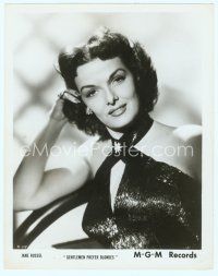 3s228 JANE RUSSELL 8x10 still '53 sexy close portrait from Gentlement Prefer Blondes!