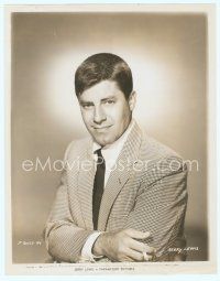 3s259 JERRY LEWIS 8x10.25 still '56 smoking portrait in suit and tie with his arms crossed!