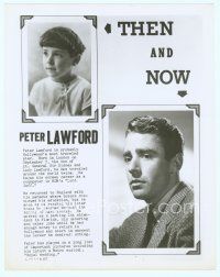 3s012 PETER LAWFORD 8x10 still '51 close up wearing jacket & as a young boy, Then and Now!